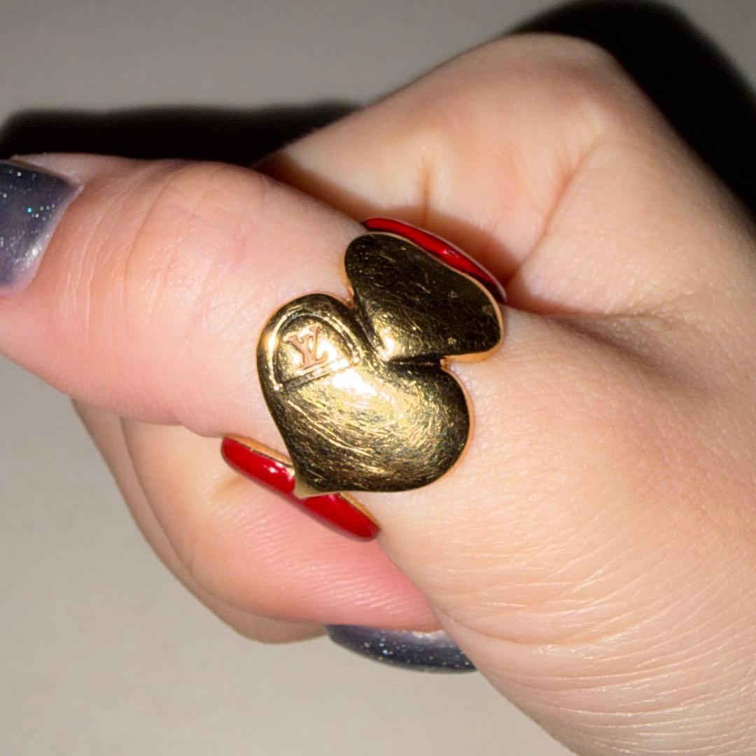 ルイヴィトン パシオン ハート ゴールド リング LOUIS VUITTON