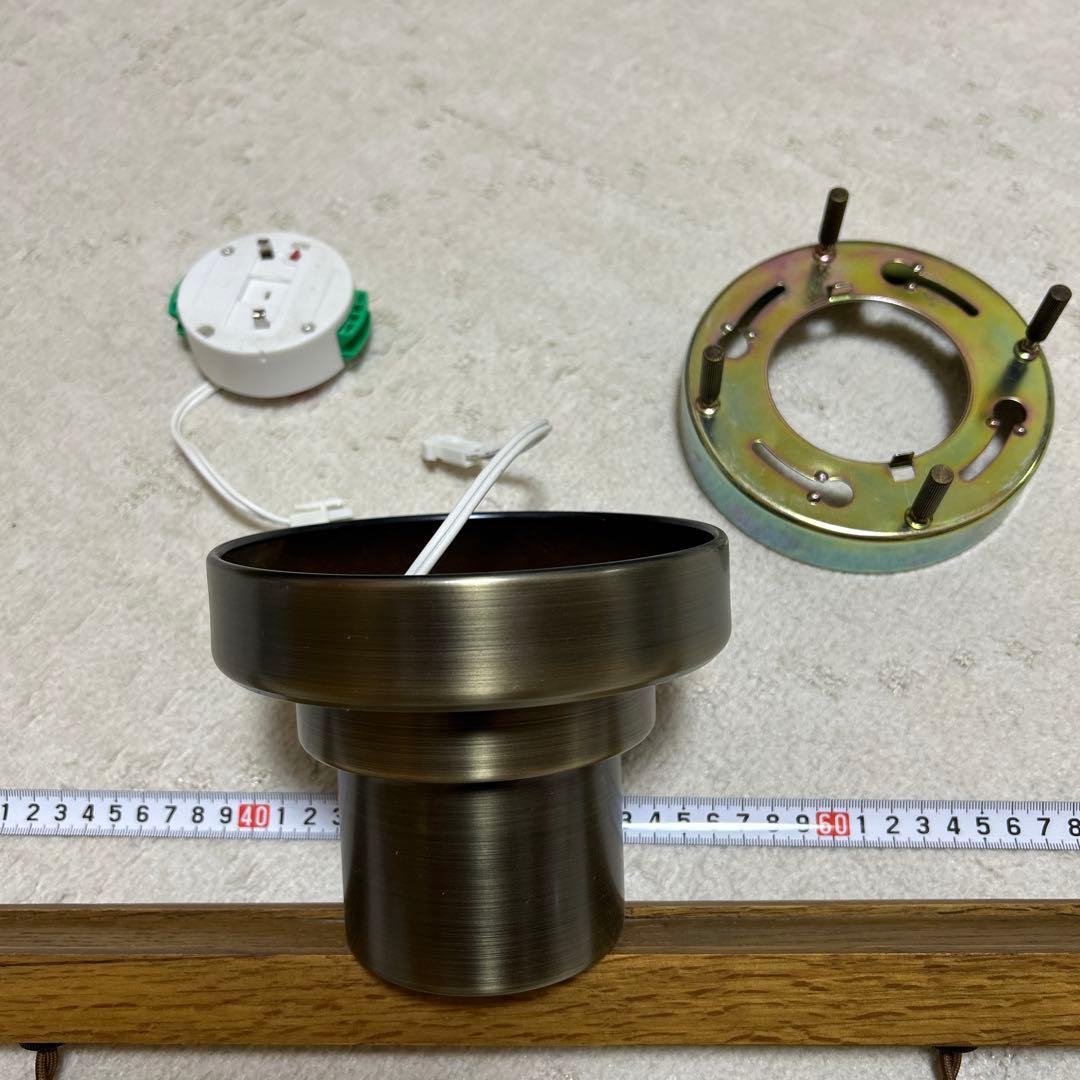 暖色灯　木製4灯シーリングライト　LED スポット