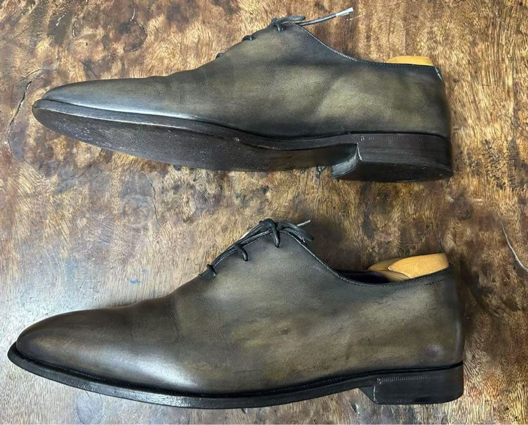 ベルルッティ BERLUTI アレッサンドロ ホールカット レザーシューズ8.5