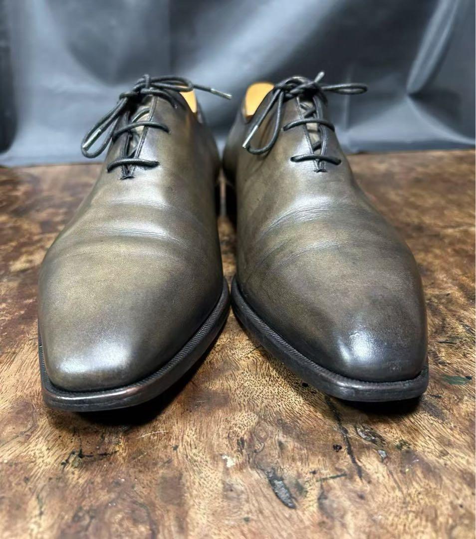 ベルルッティ BERLUTI アレッサンドロ ホールカット レザーシューズ8.5