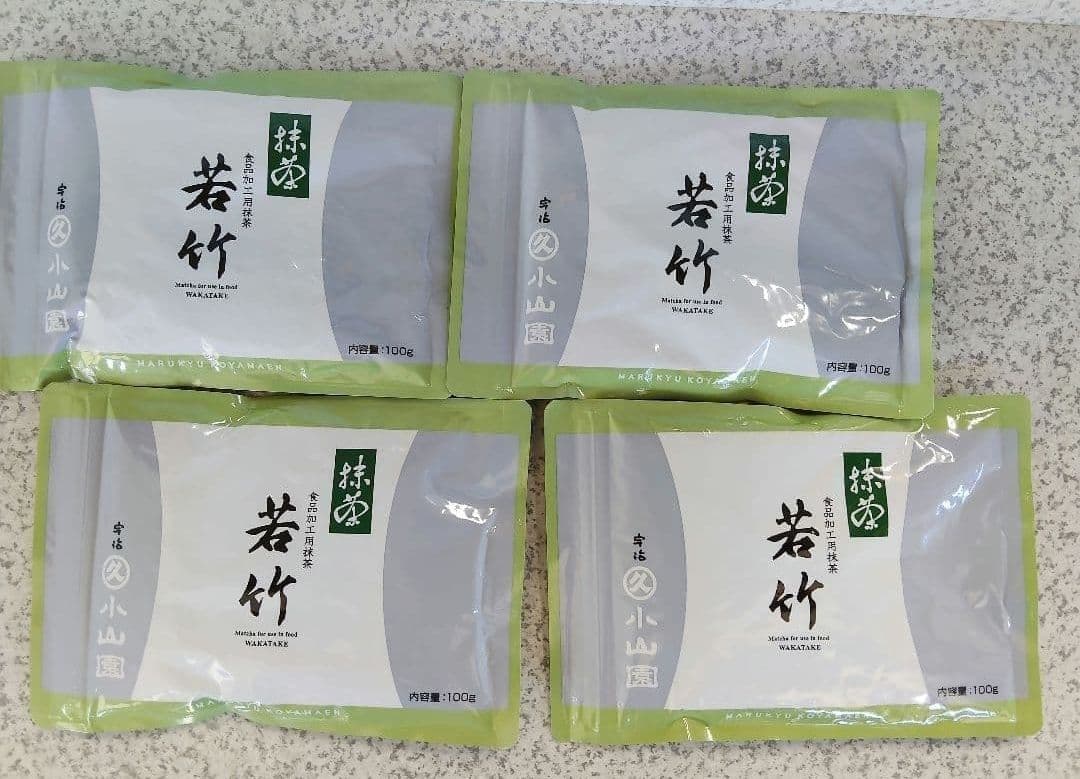宇治 丸久小山園 抹茶 若竹100g袋 【4袋セット】賞味期限2026年8月以降