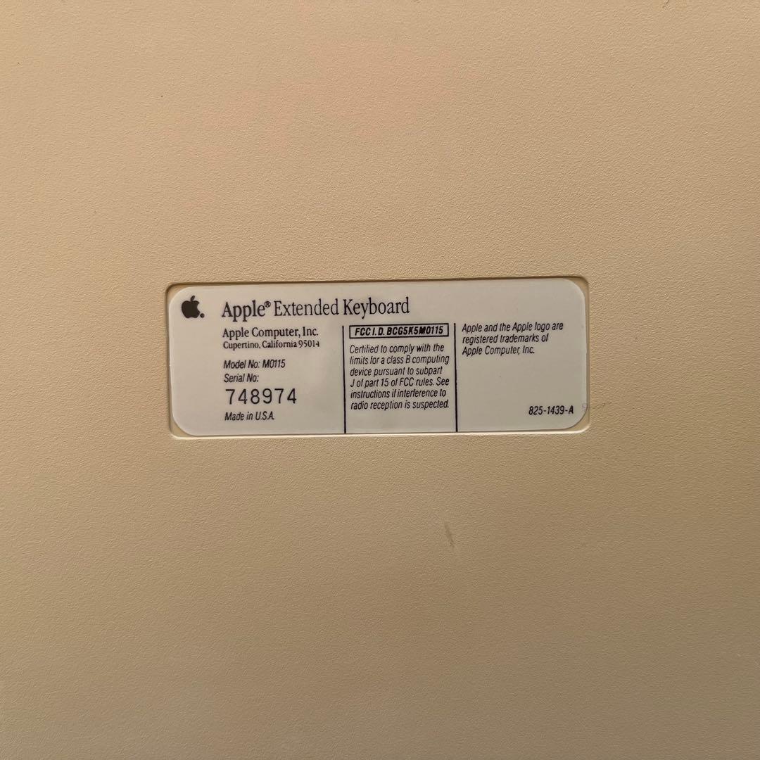 初代 Apple extended keyboard US配列 USBアダプター