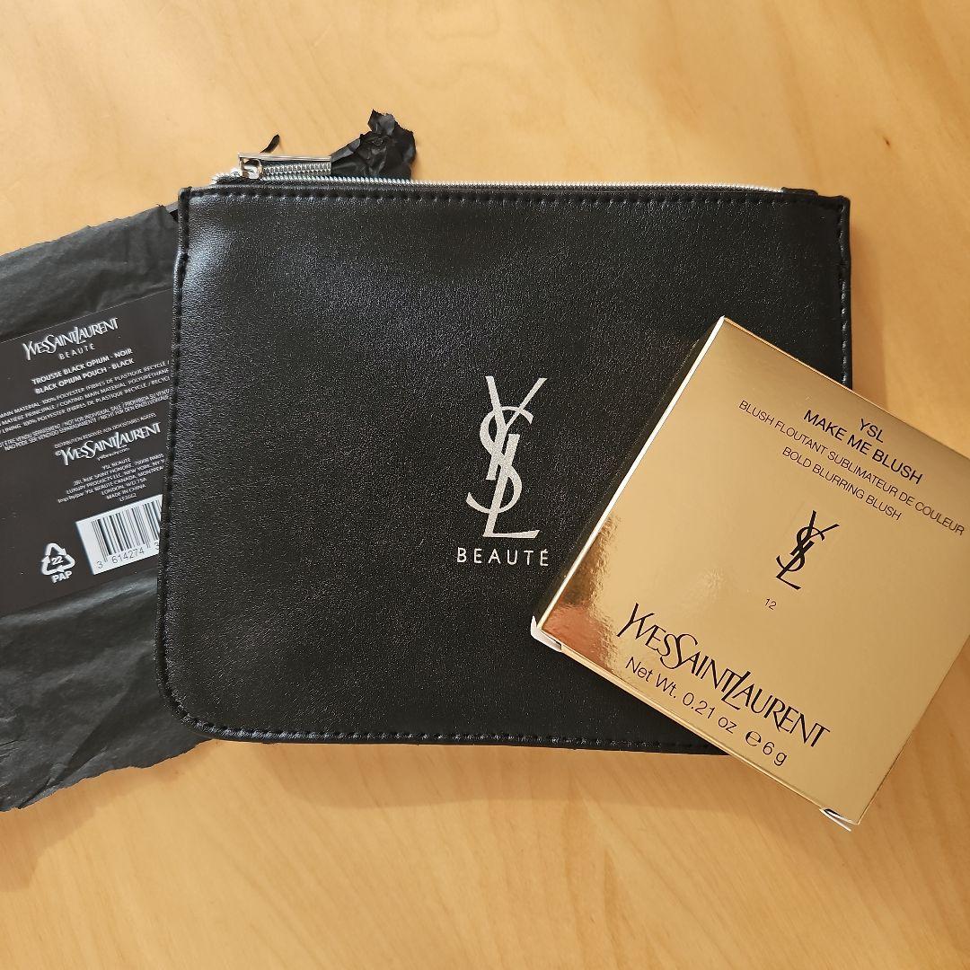 イブサンローランボーテ　チーク　メイクミーブラッシュ　12　ポーチ　ノベルティー