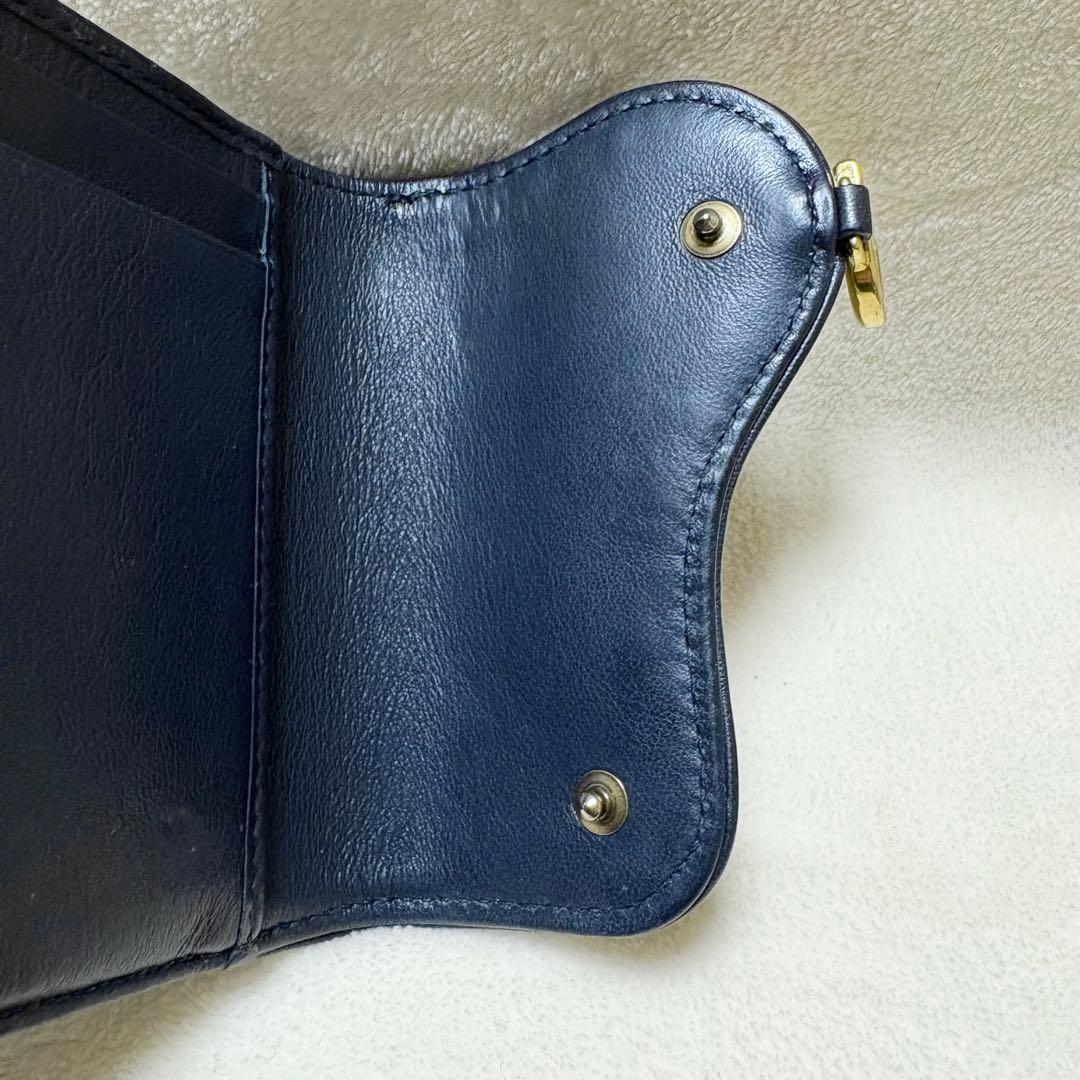 Christian Dior 三つ折り財布 サドル ロータスウォレットトロッター