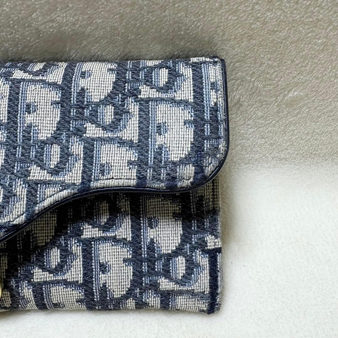 Christian Dior 三つ折り財布 サドル ロータスウォレットトロッター