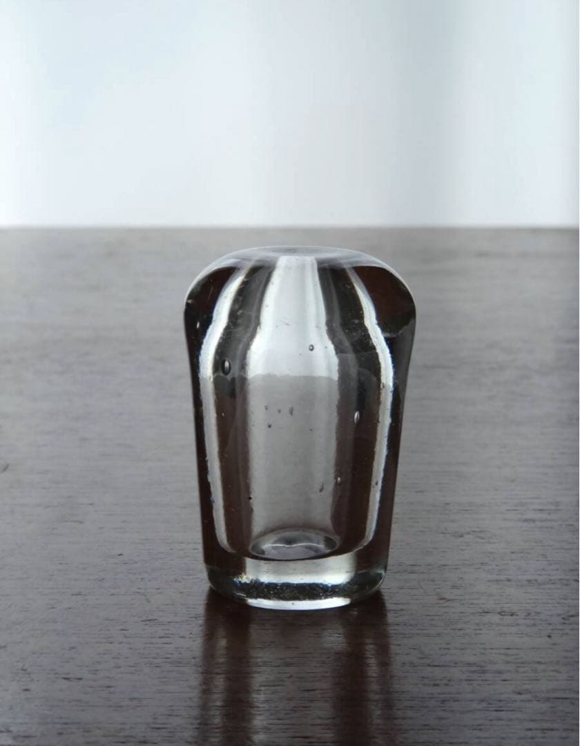 1800年代　古いワイン樽のガラス栓　フランス　手吹きガラス◆）アンティーク B