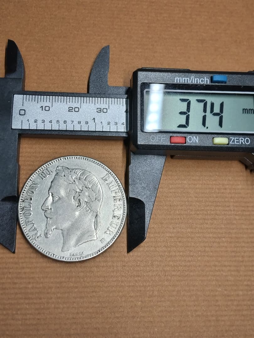 hab005 ナポレオン3世 1869年BB. 銀貨 5フラン