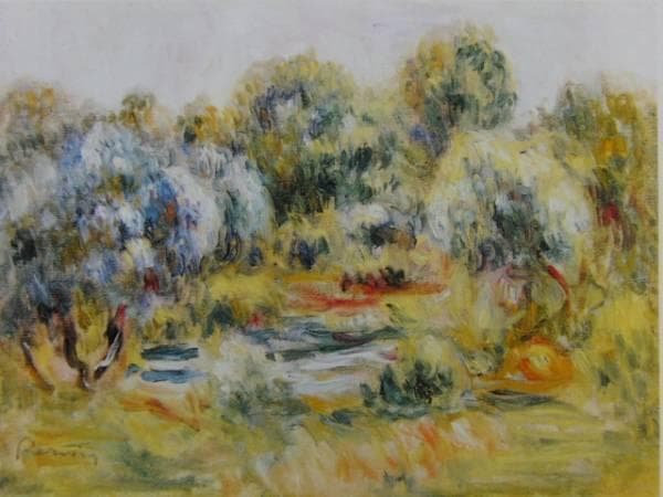 ルノワール、「PAYSAGE A CAGNES」、海外版超希少レゾネ、新品額付