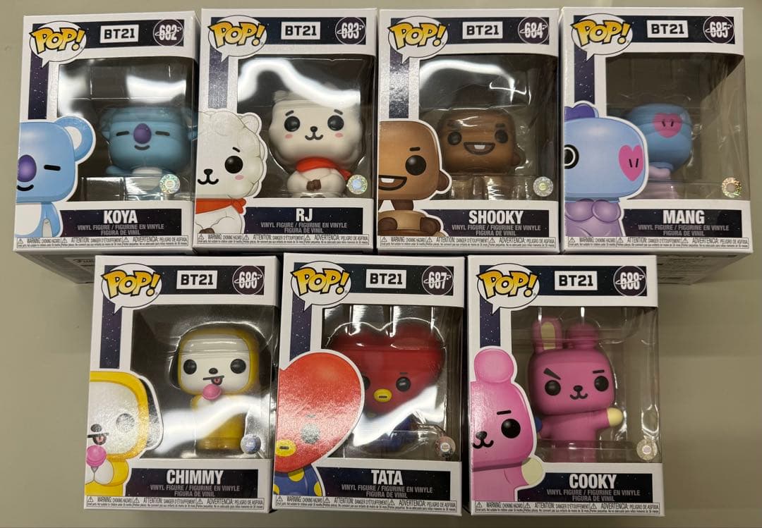 Funko pop! BT21 フィギュア 7体セット