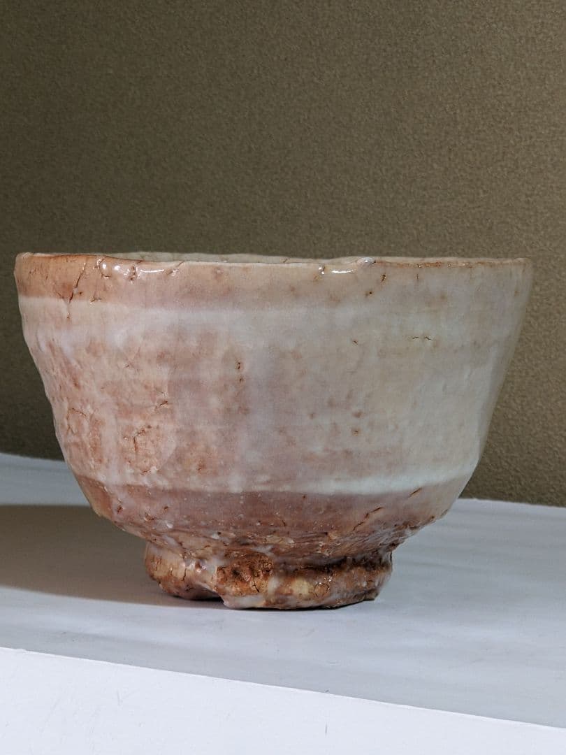 ♦萩焼 渋谷泥詩造 休雪白 割高台 抹茶盌 コレクション 骨董品 アンティーク