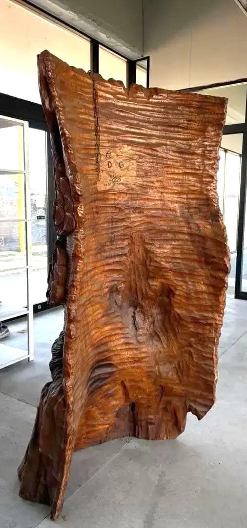 一本雕刻 大型雕刻 木制 缘起物 置物 时代物、古美術・骨董品