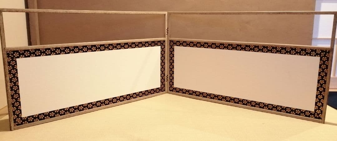 【茶道具】利休梅紋網代風炉先屏風　風炉先　風炉先221