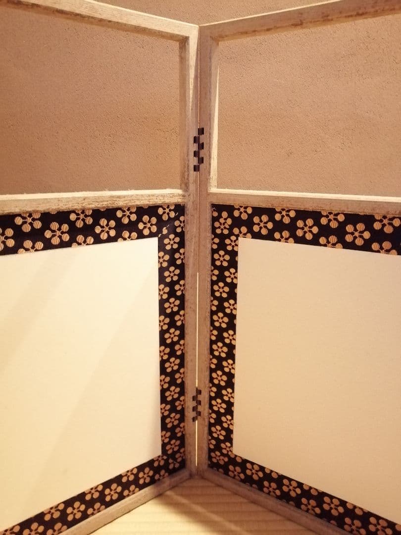 【茶道具】利休梅紋網代風炉先屏風　風炉先　風炉先221