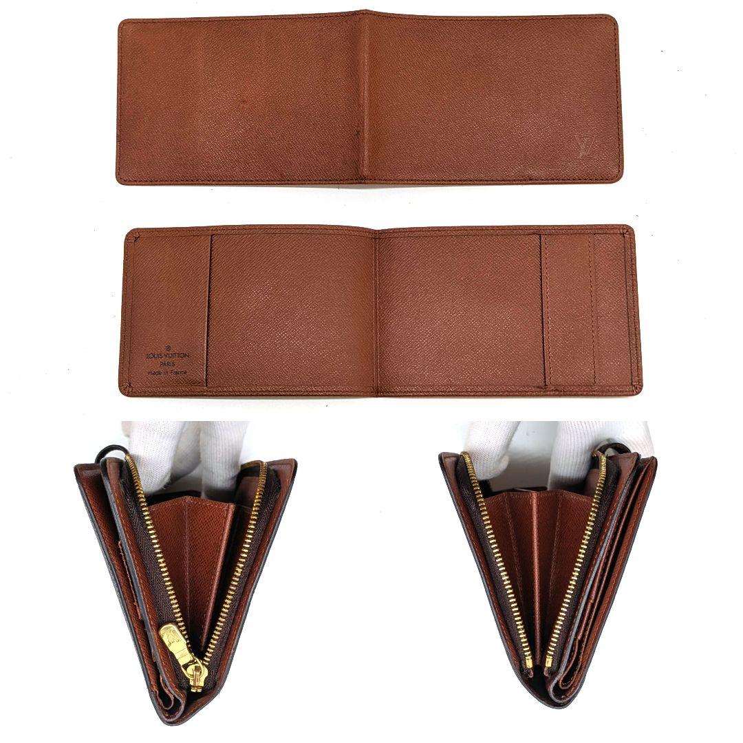 ジャンク品 ルイヴィトン モノグラム パピエジップ 折り財布 パスケース B37