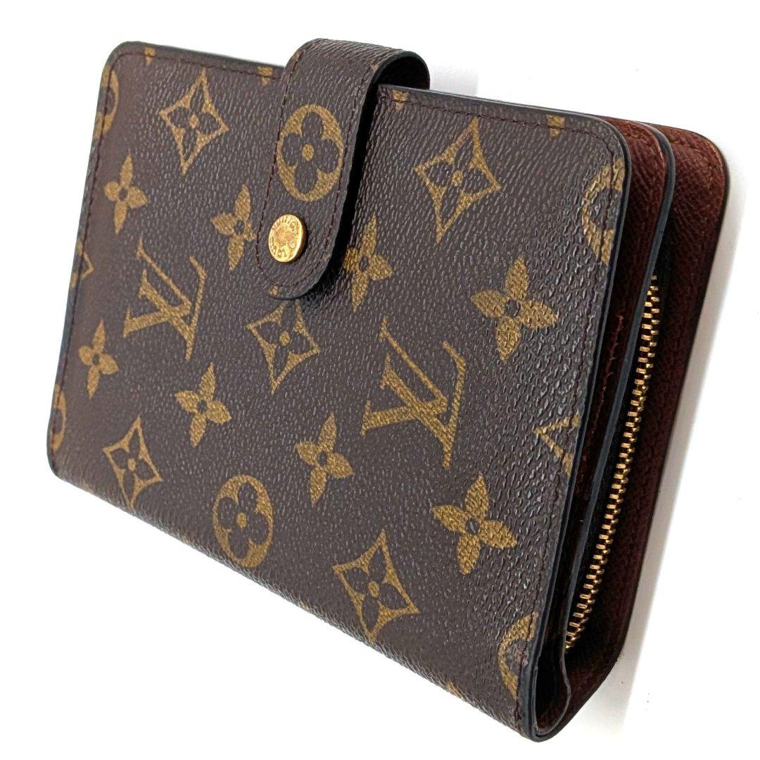 ジャンク品 ルイヴィトン モノグラム パピエジップ 折り財布 パスケース B37