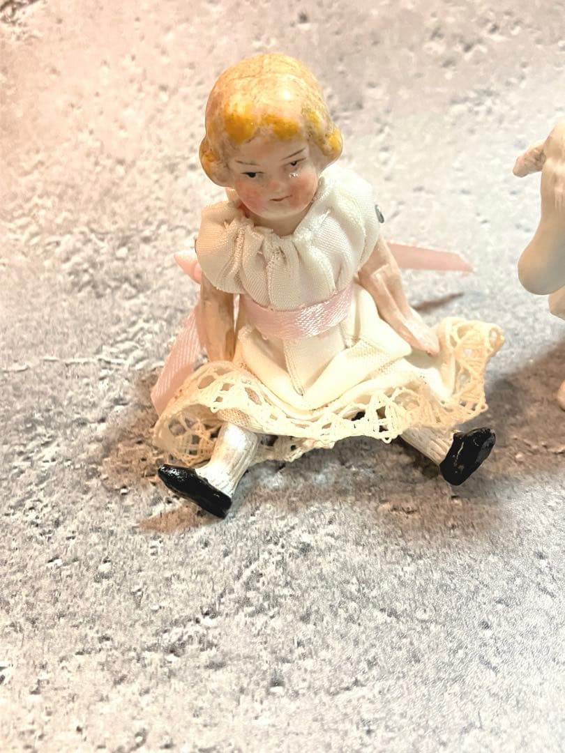 ドイツ　アンティーク　ビスクドール　アルプスの少女ハイジとユキちゃん　最終価格