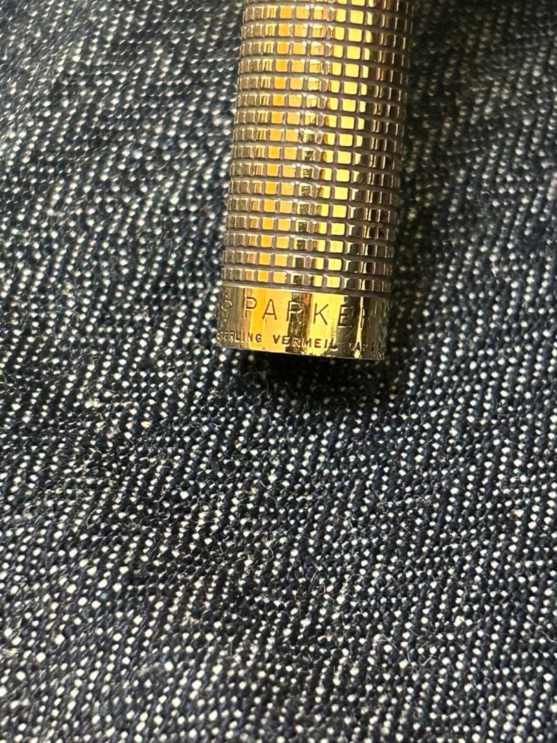 パーカー 万年筆 シズレ　スターリングシルバー　0目盛 14K Mニブ