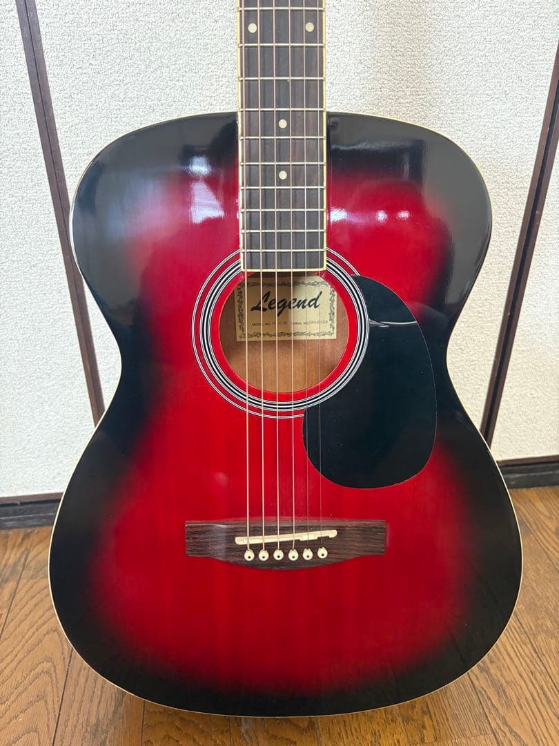 Legend アコースティックギター レッド/ブラック