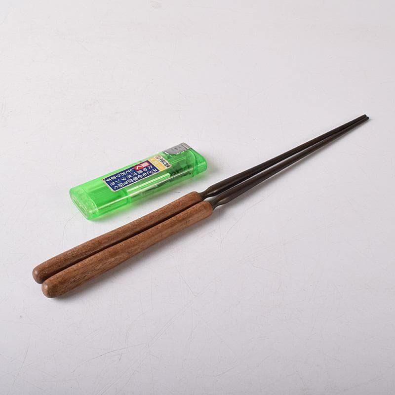 茶道具　銅製　火箸　時代箱　N 7635