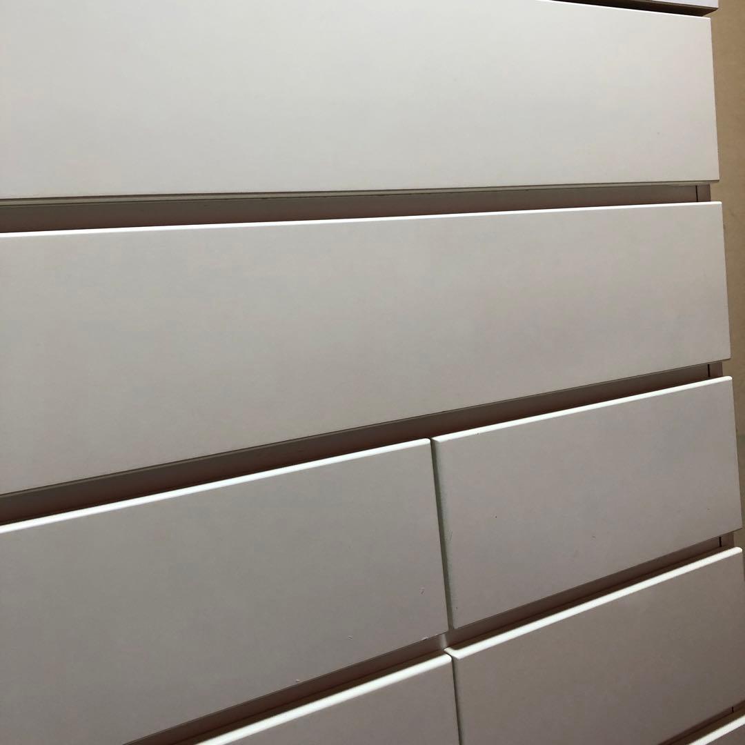 タンス 幅750mm 白タンス　6段