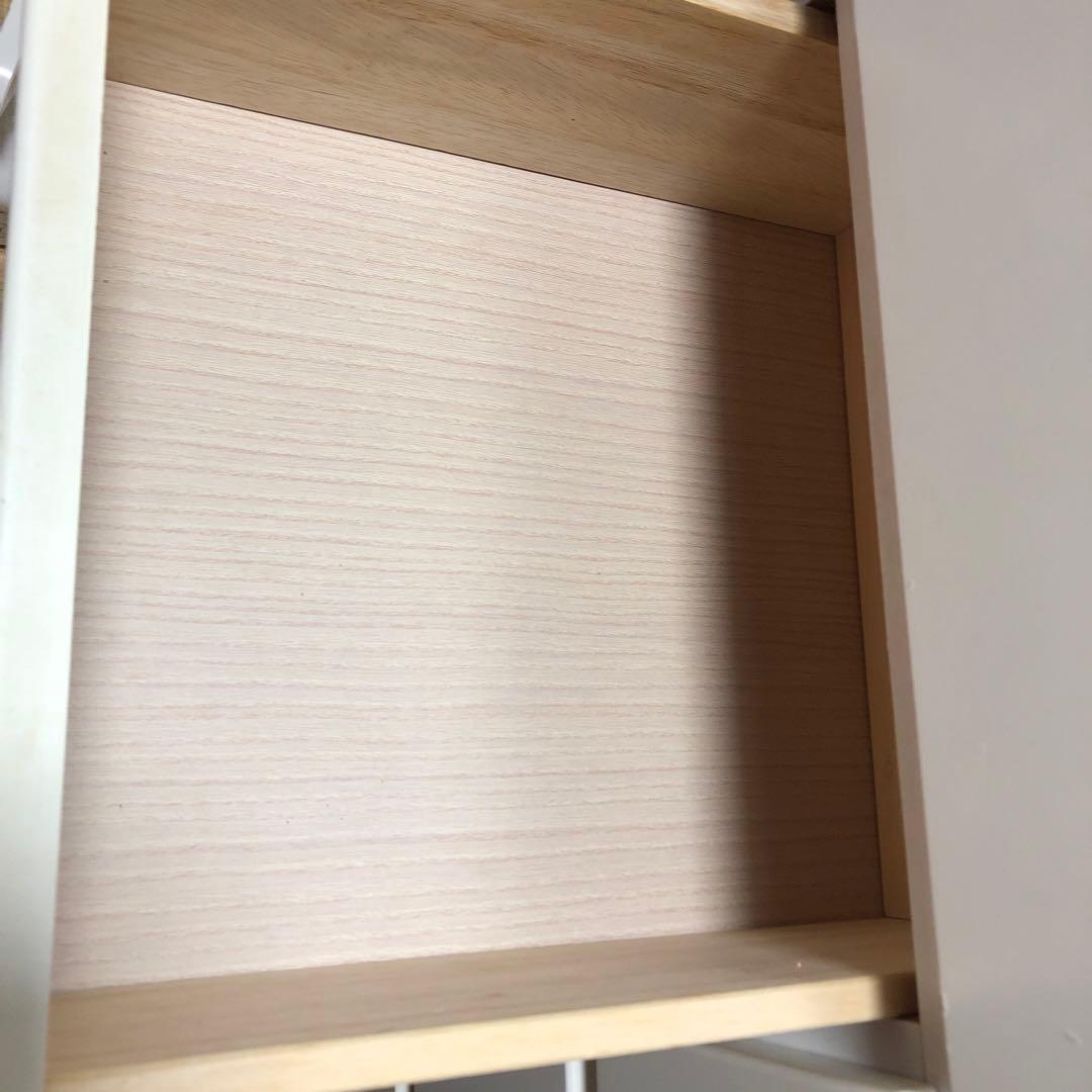 タンス 幅750mm 白タンス　6段