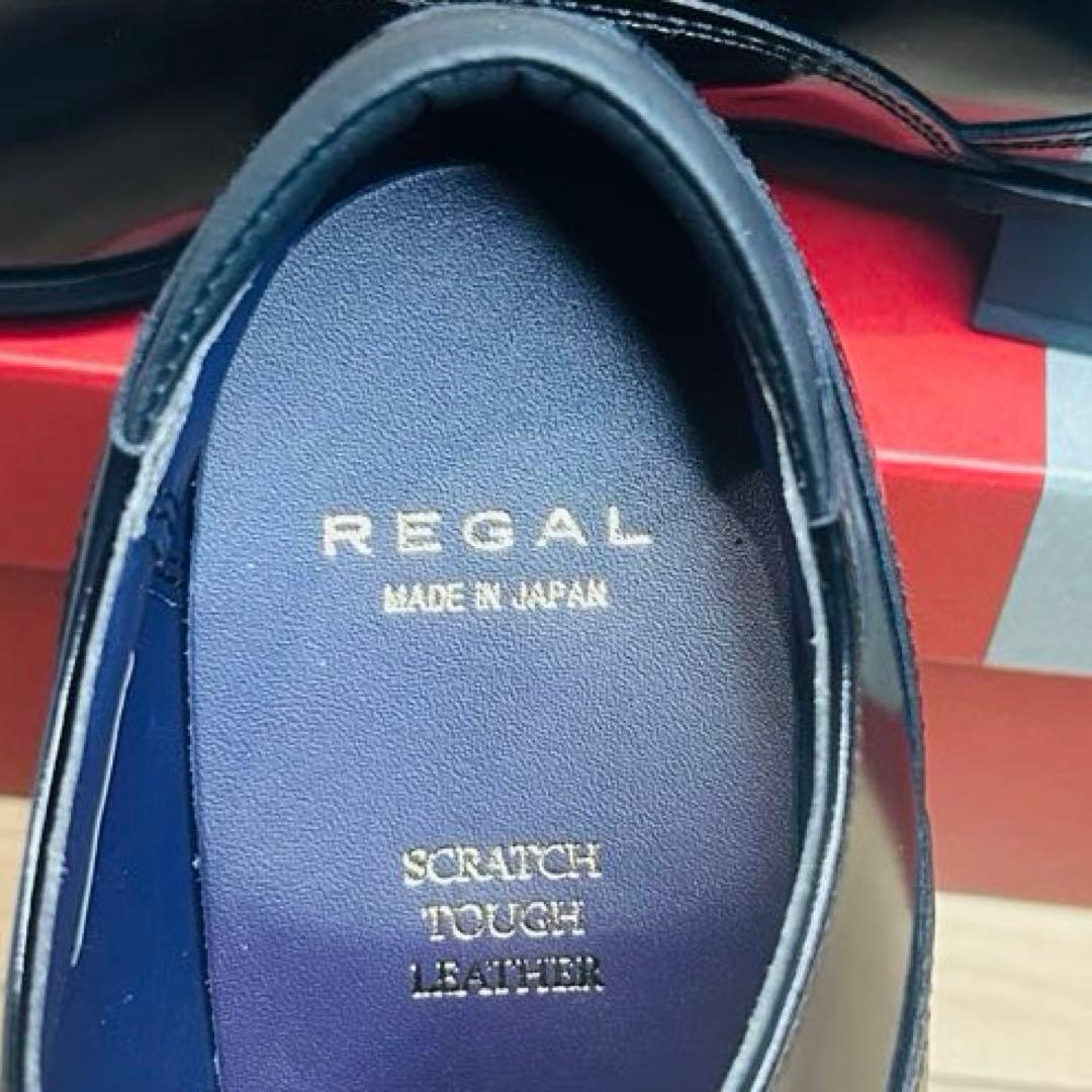 【新品】REGAL リーガル 31TR 内羽根 ストレートチップ 黒 25cm