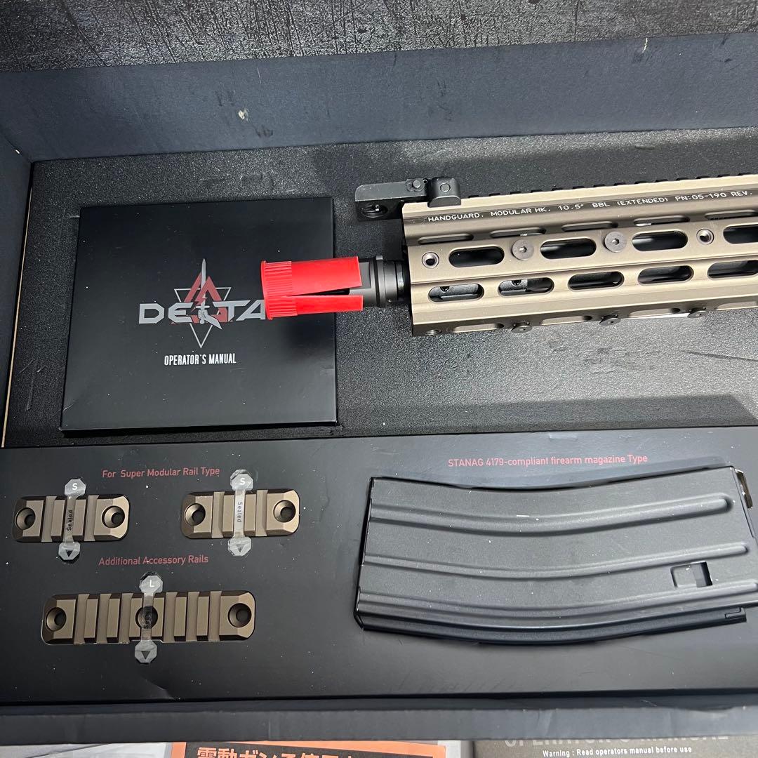 美品　東京マルイ 次世代 HK416 デルタカスタム　バッテリー付
