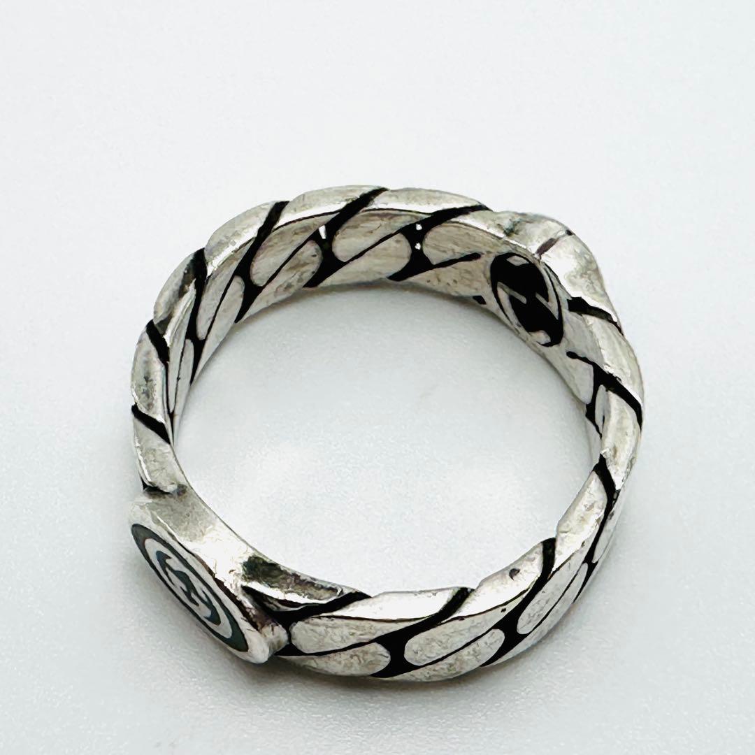 GUCCI インターロッキング　喜平　シルバーリング　刻印26 Ag925