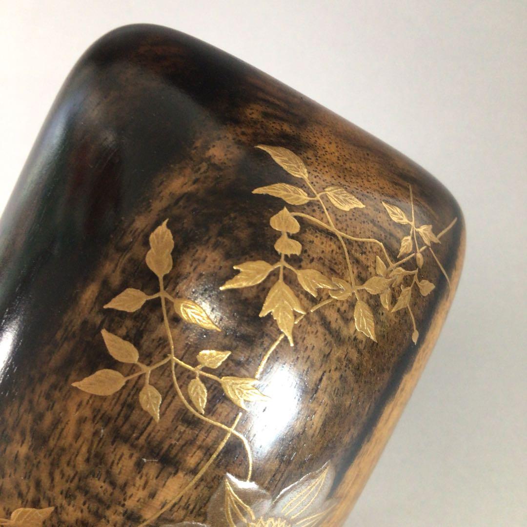 Ｒ８３６　香合　『坂田峰俊作』『鉄線蒔絵』『琳派香合』　共箱　茶道具