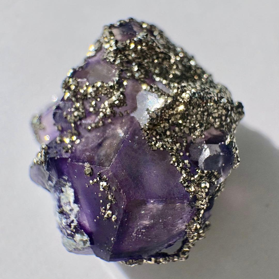 518 中国 内モンゴル産 レアタイプ フローライト&パイライト