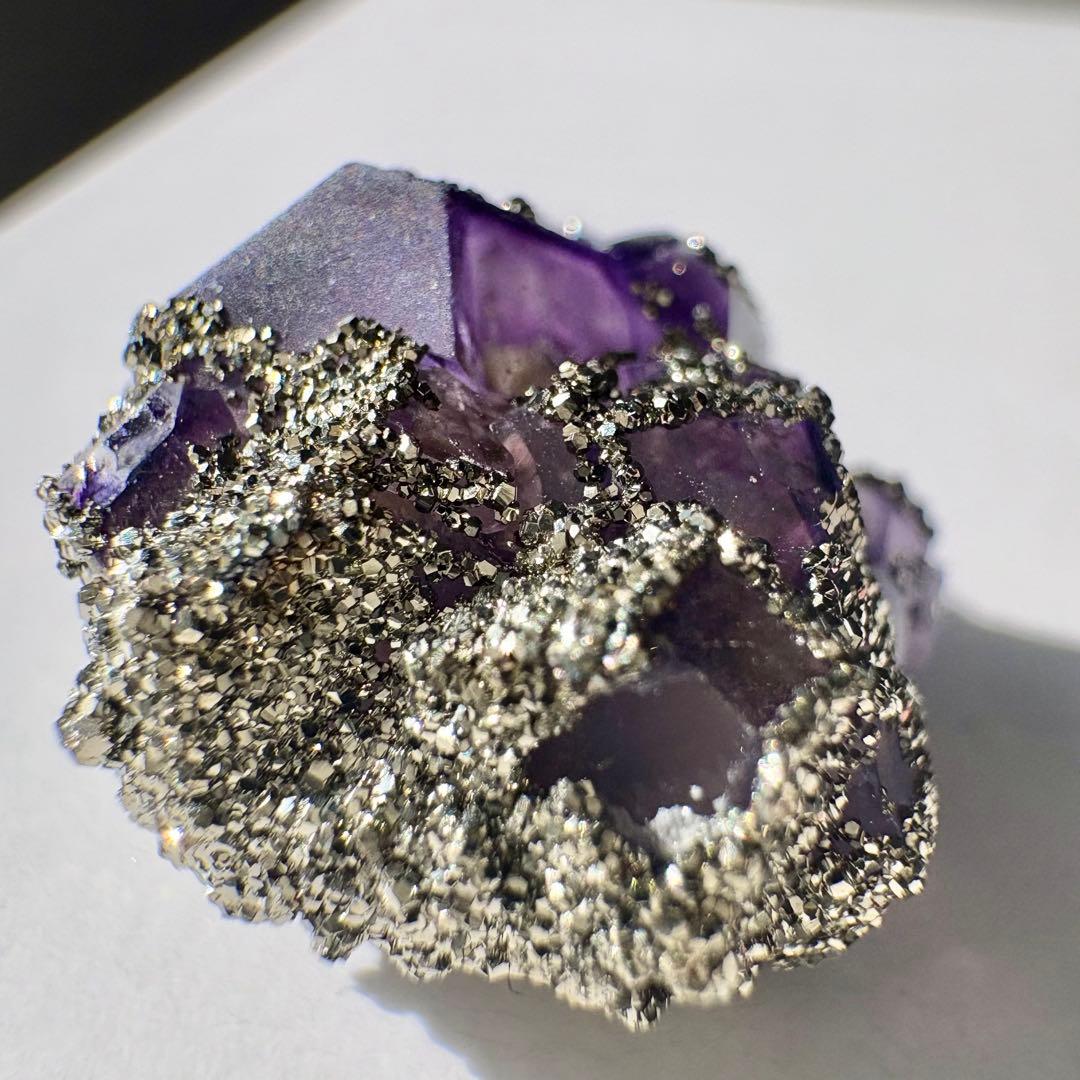 518 中国 内モンゴル産 レアタイプ フローライト&パイライト