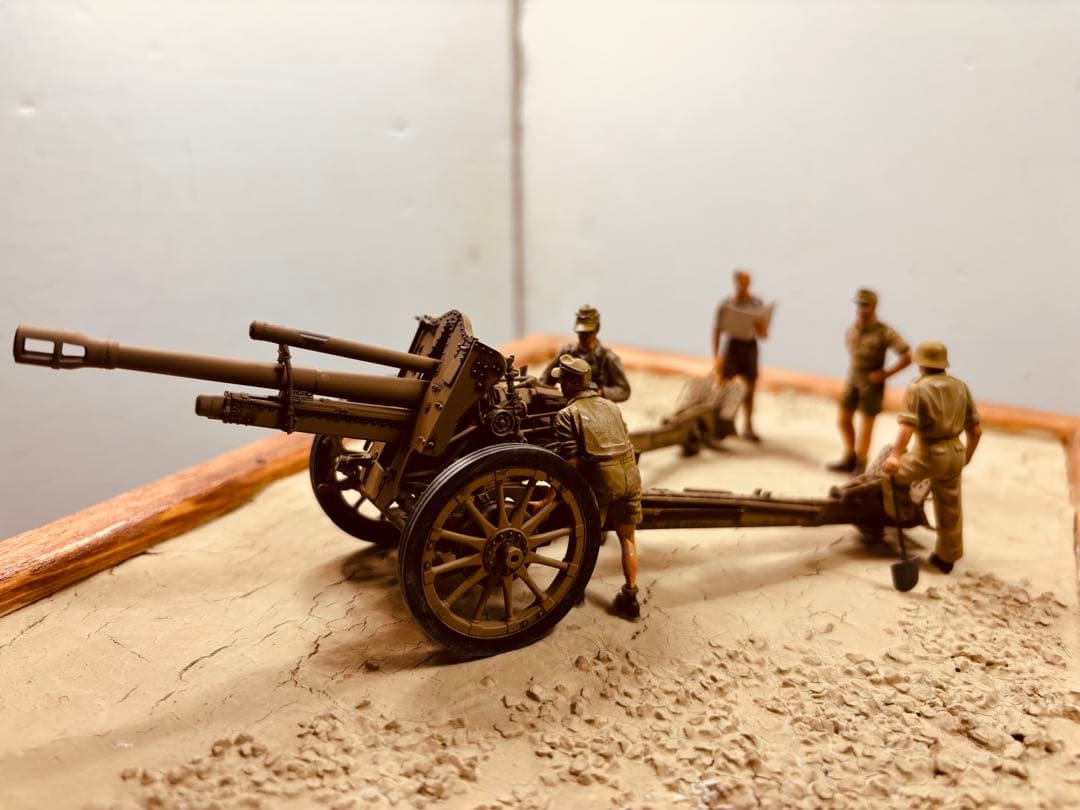 1/35 ドイツアフリカ軍団3tハーフトラック　105mm軽榴弾砲