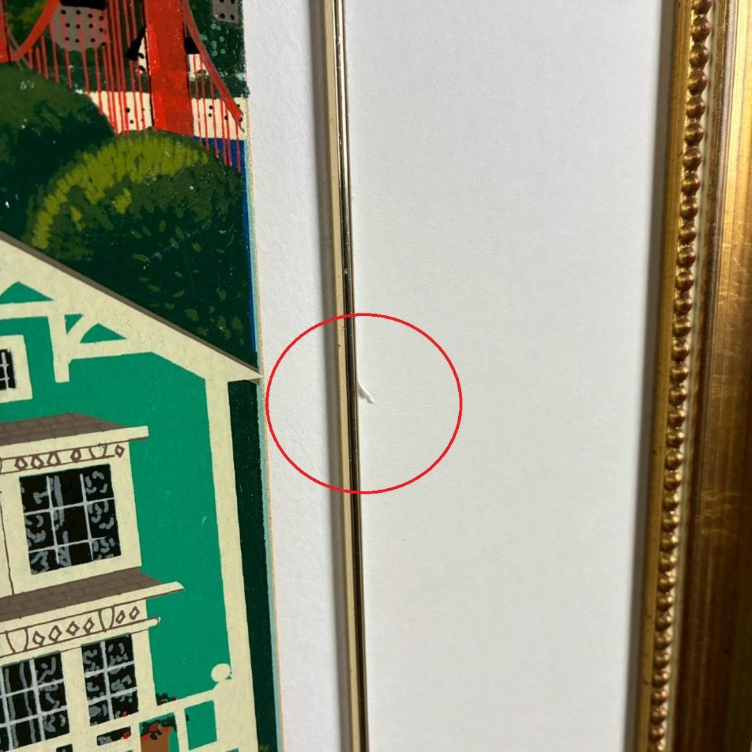 ジェーン・ウースター・スコット「サンフランシスコ」シルクスクリーン 直筆サイン入