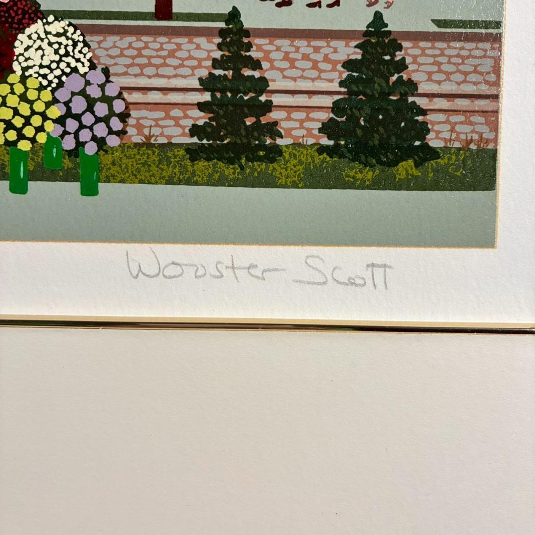 ジェーン・ウースター・スコット「サンフランシスコ」シルクスクリーン 直筆サイン入