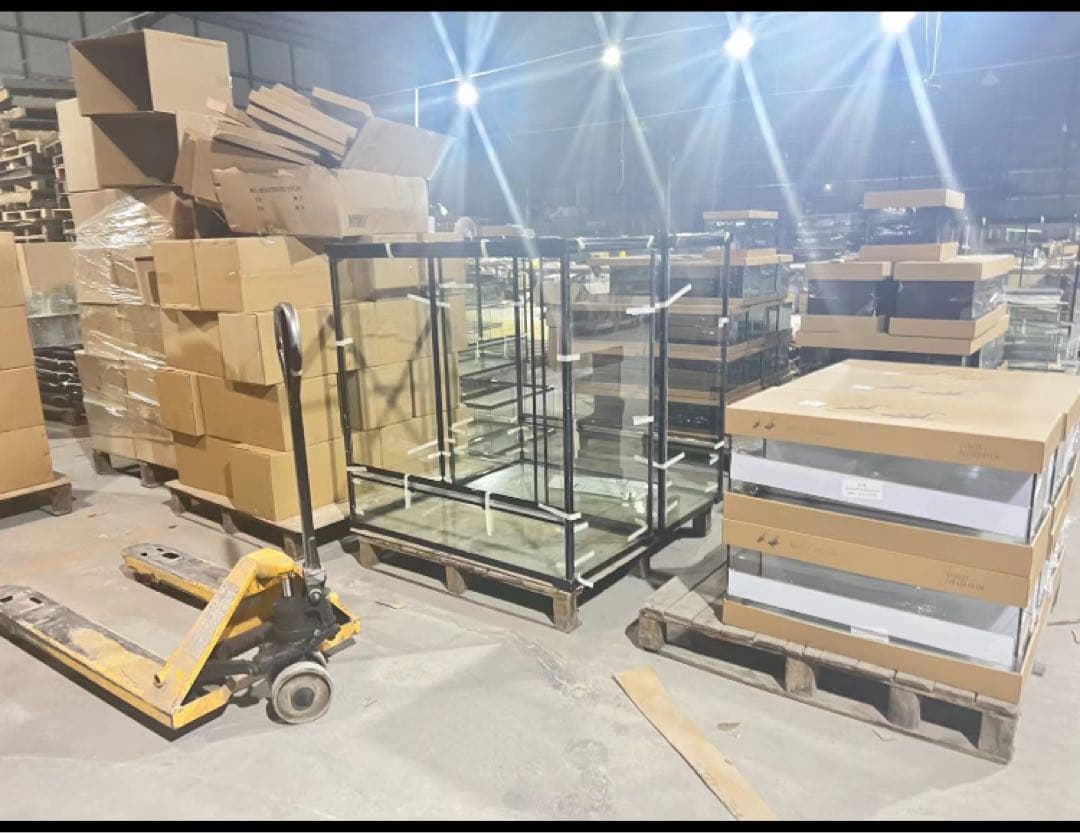 爬虫類両生類飼育ケージ組み立て式 ガラス飼育ケージ60x40x80cm引取り限定