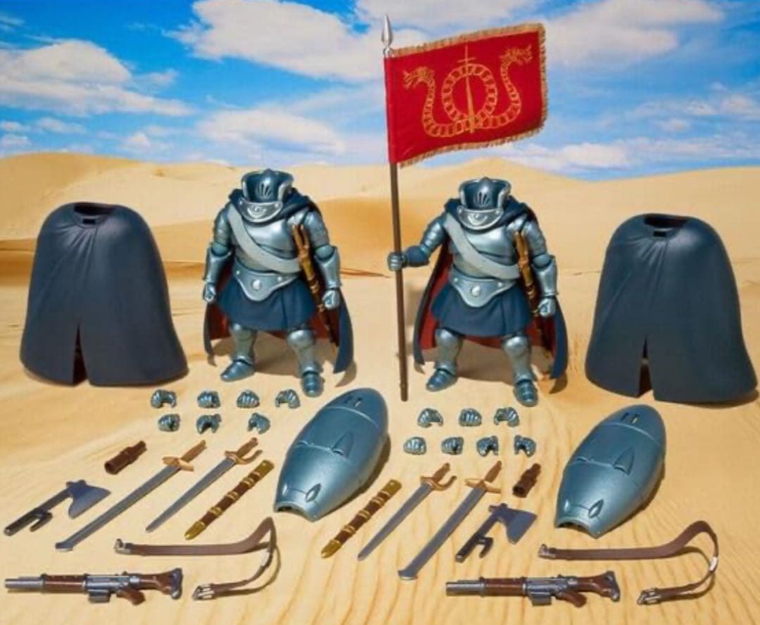 クシャナ&トルメキア装甲兵、トルメキア装甲兵2体セット　フィギュア　ガレリア