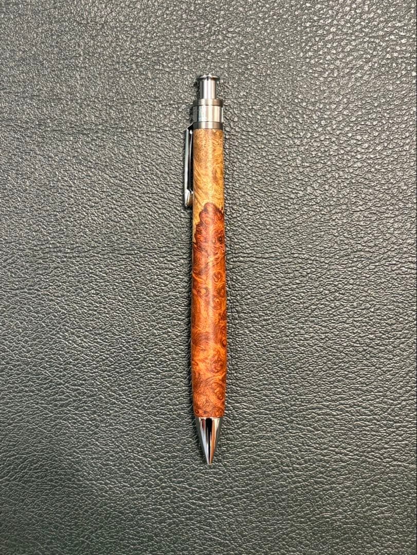 工房楔　花梨紅白　ペンシル楔　花梨瘤　 シャーペン 0.5ミリ