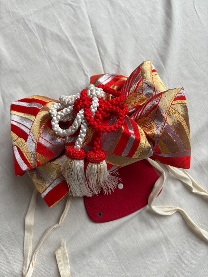 七五三 3歳 女の子 アンティーク着物 帯 エプロン被布 セット