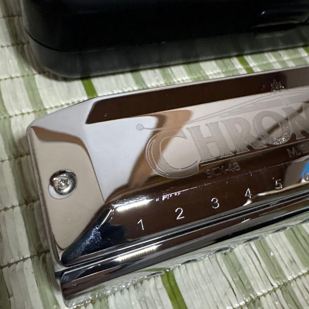M SUZUKI クロマチックハーモニカ　SCX-48 スズキ　楽器　音楽ハープ