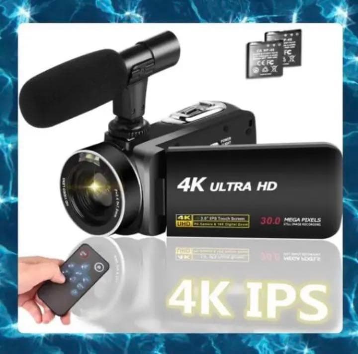 ❤初心者でも簡単な編集でプロ級の本格的な動画に仕上がる♪❤4Kビデオカメラ