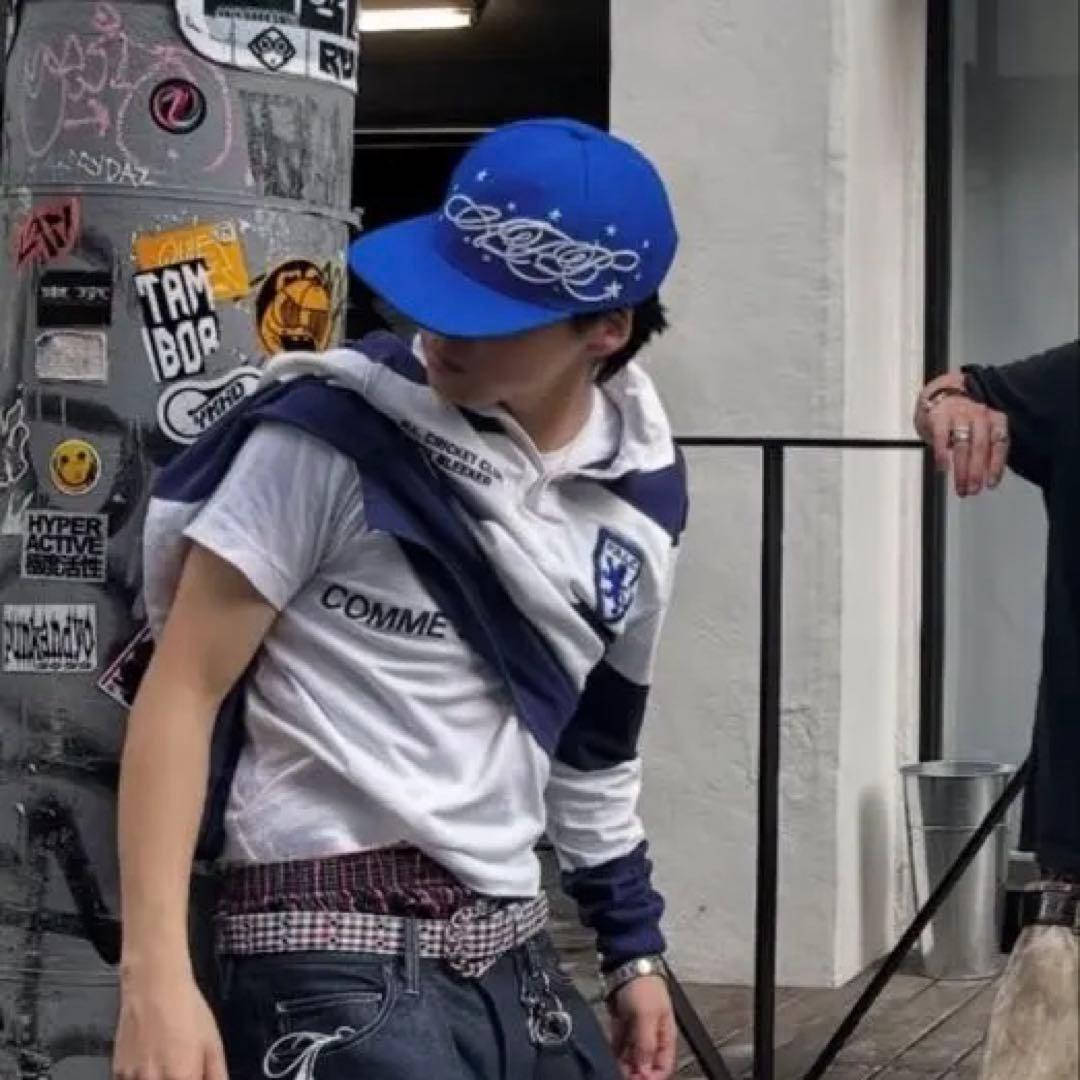 afb キャップ 青 円堂守着用