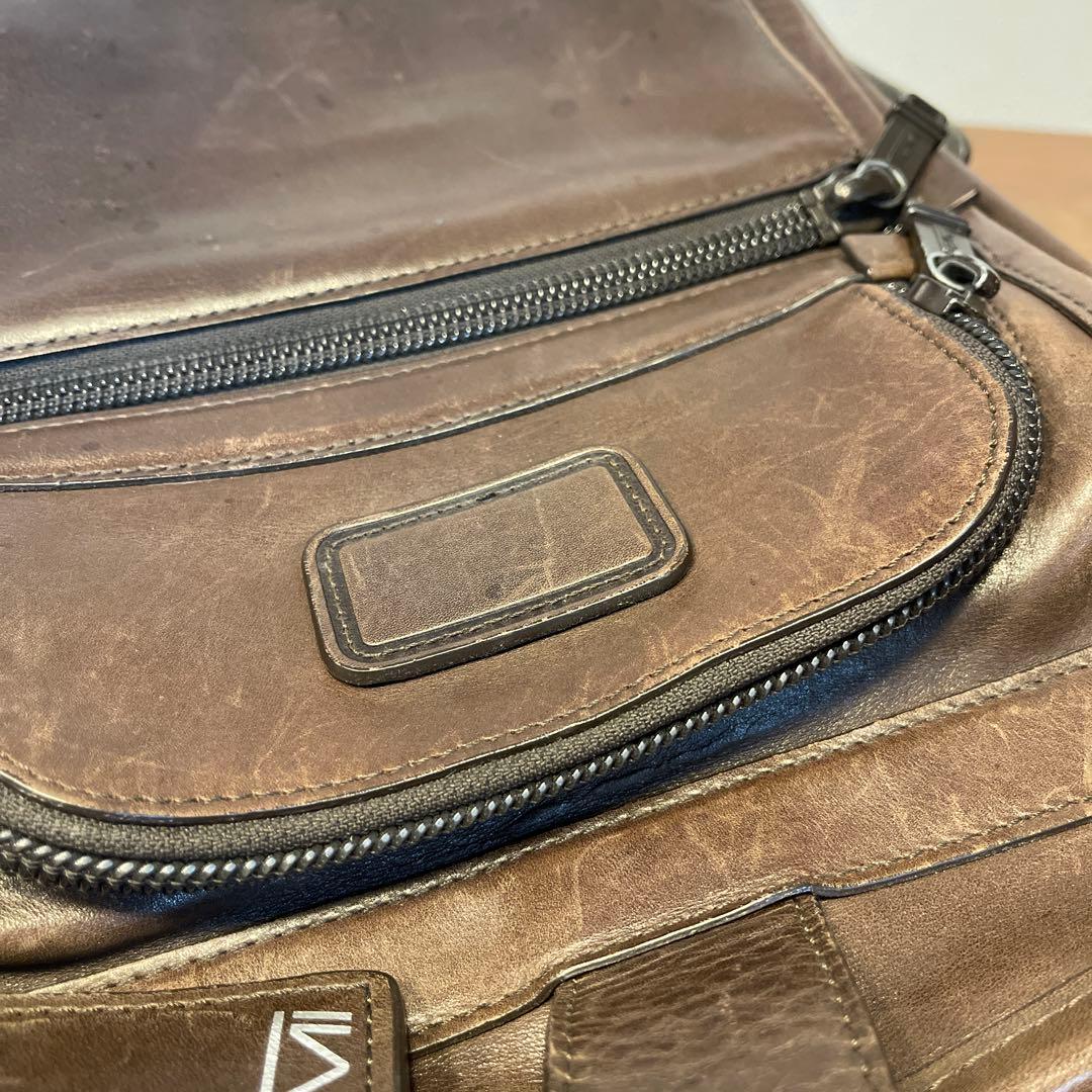 TUMI トゥミ レザービジネスバッグ ブラウン 傷汚有 96108BH