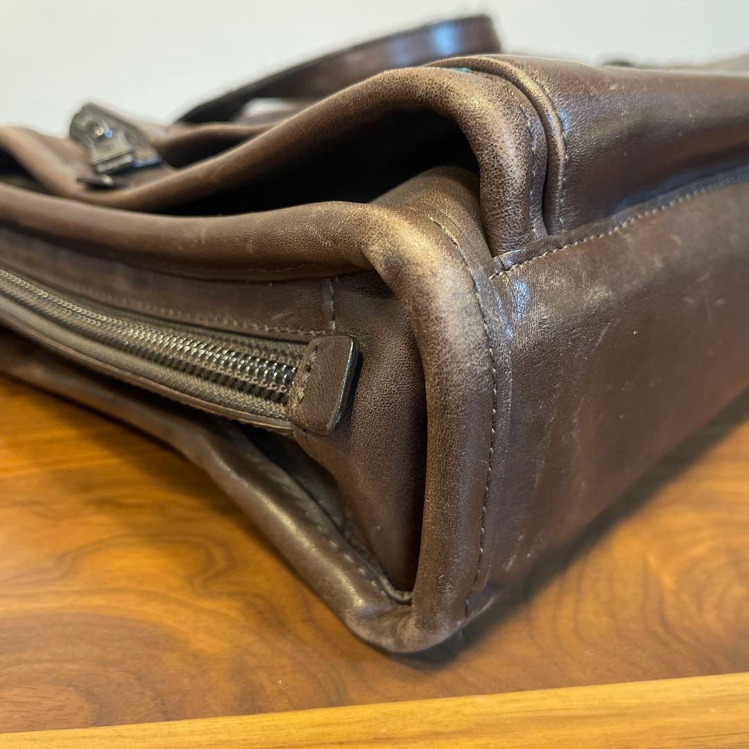 TUMI トゥミ レザービジネスバッグ ブラウン 傷汚有 96108BH