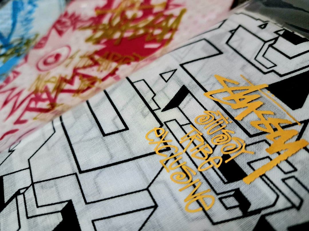 新品未開封・Stüssy バンダナ × 3色セット