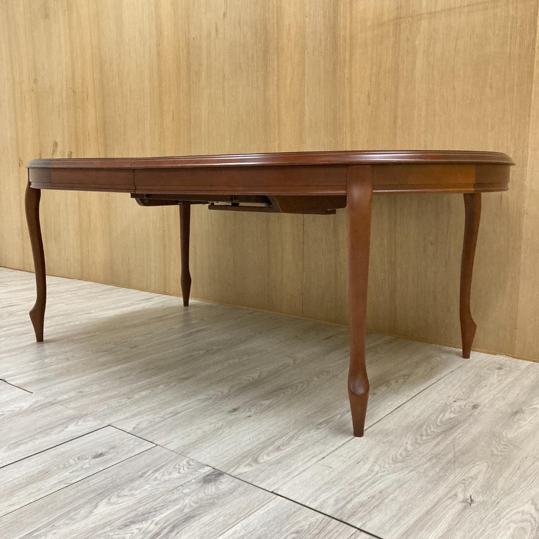 【マルニ】伸長式　ダイニングテーブル　エクステンション　大型180-238cm