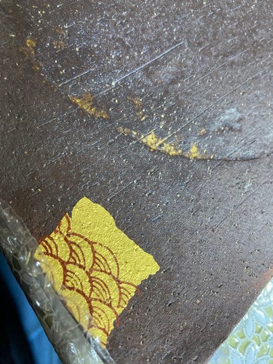 九谷　角皿　耕三