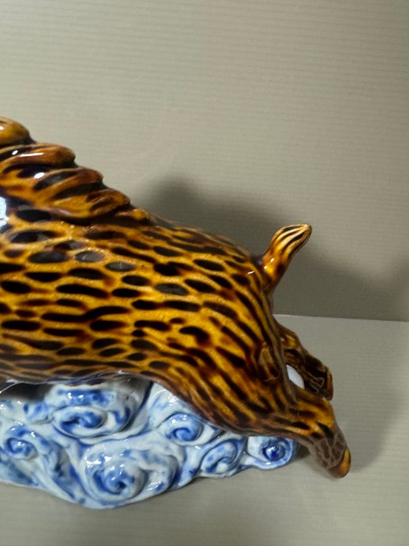 2089 九谷焼　イノシシ　置物