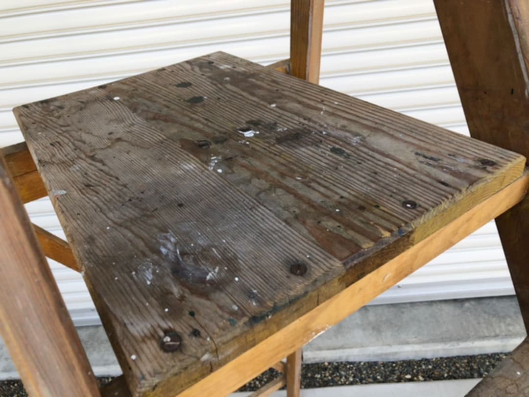 ステップラダー　アンティークラダー　購入金額87000 上も広くて沢山飾れる