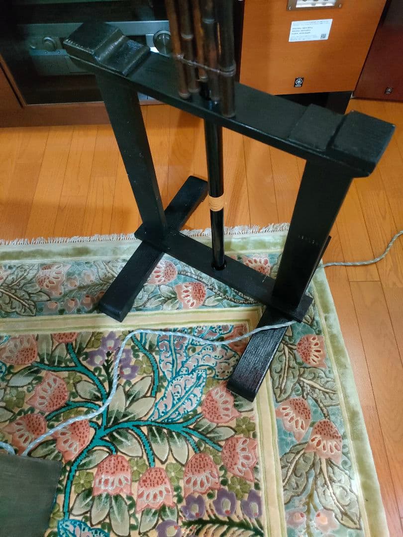 茶道具 野点傘 2.5尺 茶席用 2点セット（本体+木製傘立て台）茶道 お茶会用