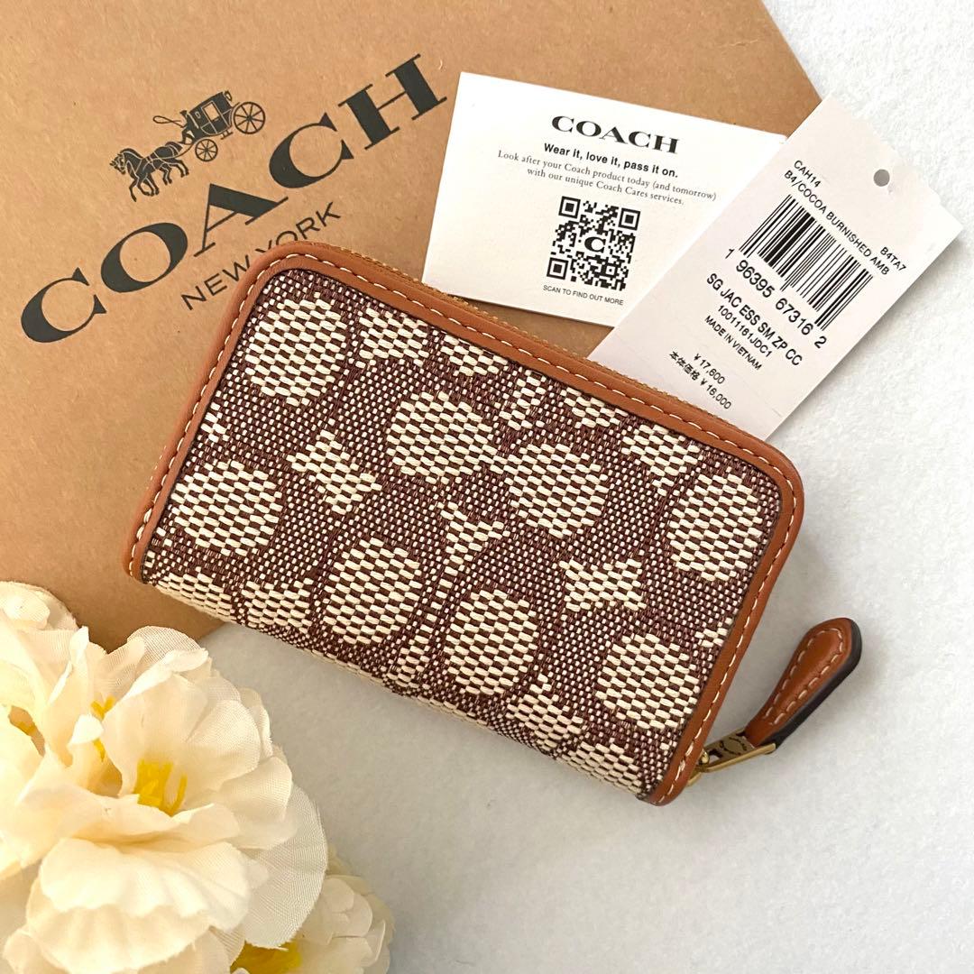 新品　正規品☆COACH コーチ　ケース　　キャメル　レザー